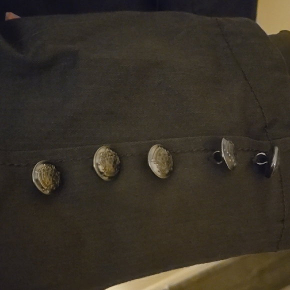 Free People Black Ruffle Hem Jacket - Picture 4 of 5